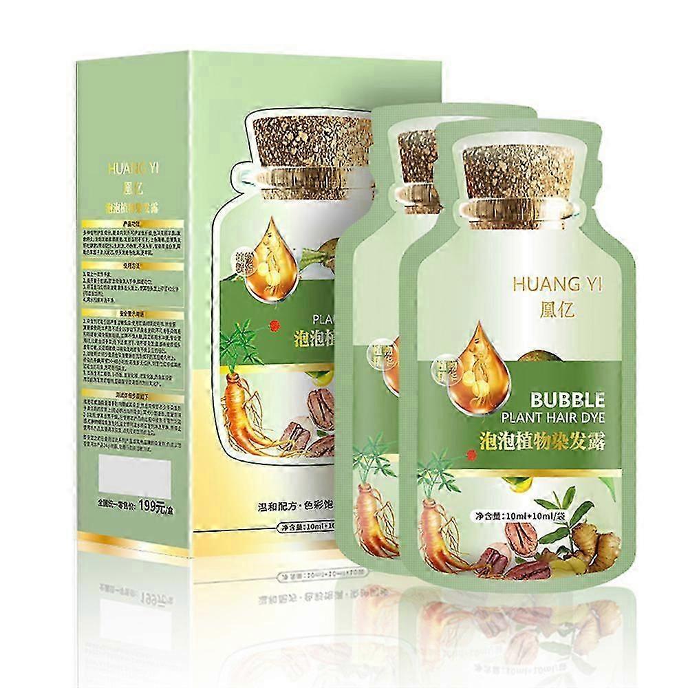 Bubble Plant Saç Boyası Şampuanı - Ev Tipi Kolay Yıkanabilir Saç Yıkama Rengi Kremi - Saç Boyası Şampuanı