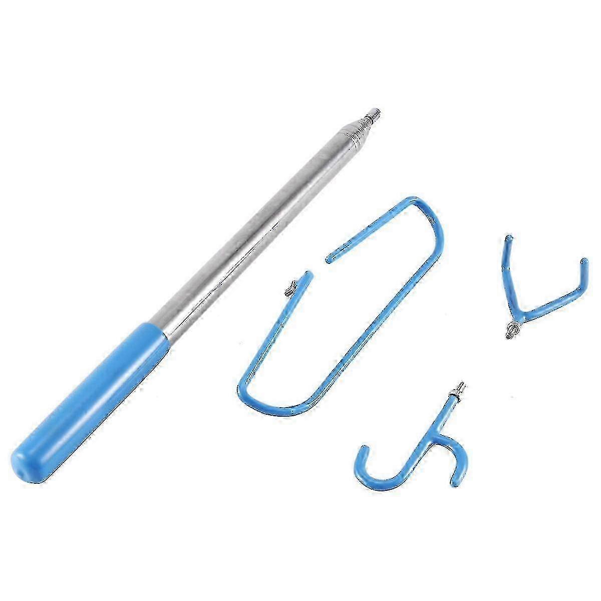 Disc Golf Retriever Pole with 3 Hooks - Extendable Telescoping Disc Golf Accessories Tool, 1.4Ft to 1 Length Adjustment