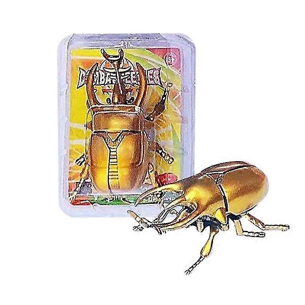 Movable Insect Model Children's Wind-up Ladybug Clockwork Animal Toy - SNNGV(Golden).