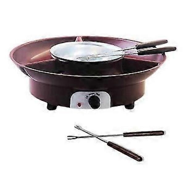 Fondue Pot Set, Electric Chocolate Fondue Maker with 4 Forks, Cheese Melting Machine Fondue Kit, Temperature Control. EU plug