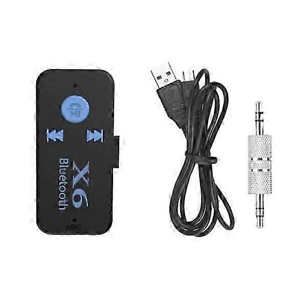 Bluetooth Music Receiver - Transmitter with Aux to Car Black Cs fast