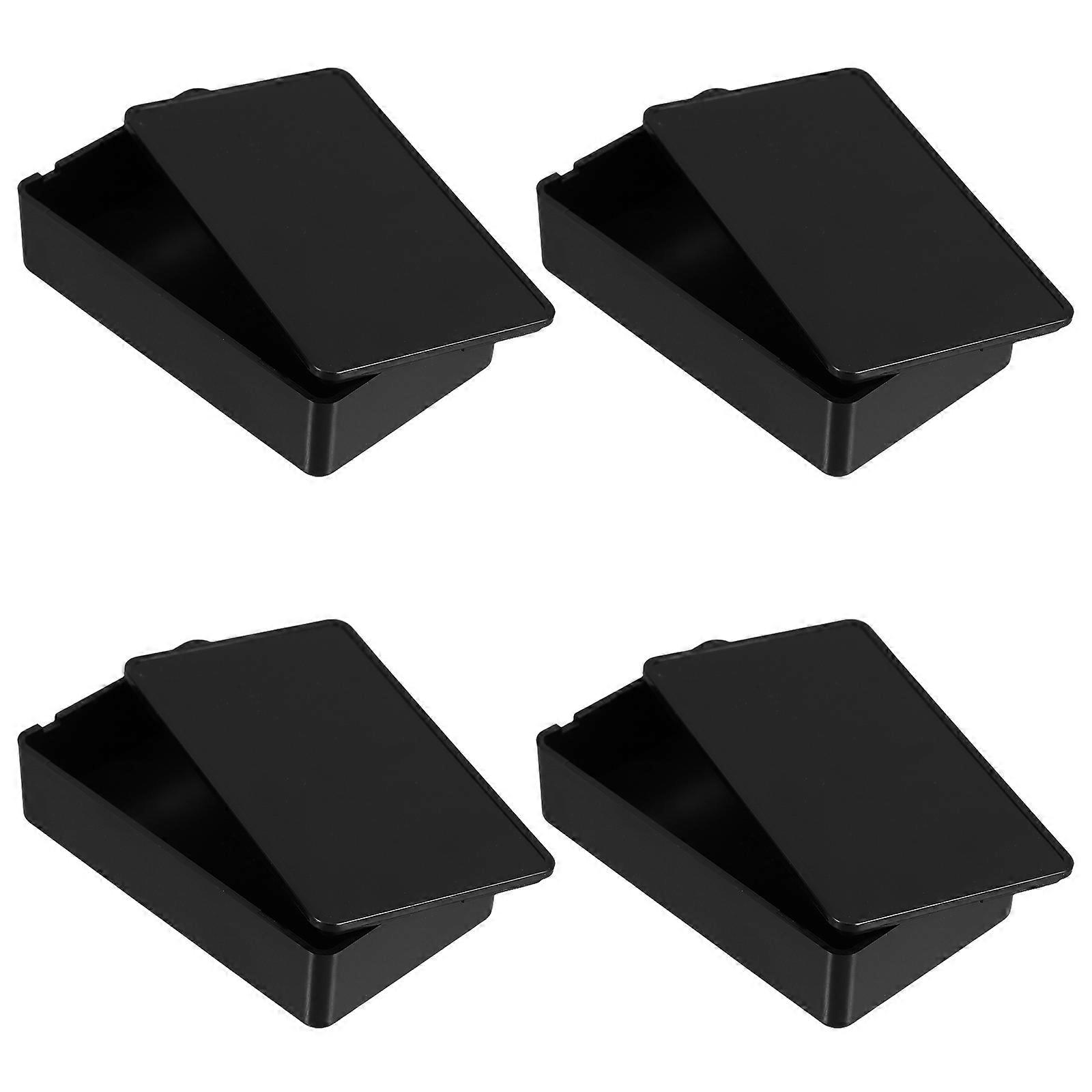 Portable Secret Storage Box for Valuables with Discreet Design and Compact Size 85×50×21mm Black ABS Material Ideal for Travel and Daily Use