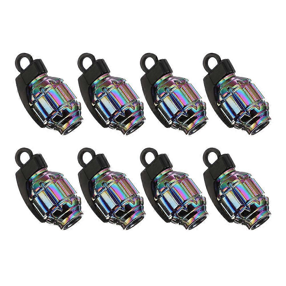 Stainless Steel Tire Valve Caps for Car Use Multi of 8pcs 0.5 inch diameter
