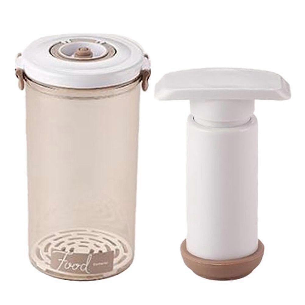 Vacuum Containers for Food Storage with Manual Pump, Portable Pantry Universal Vacuum Sealer 2.3L