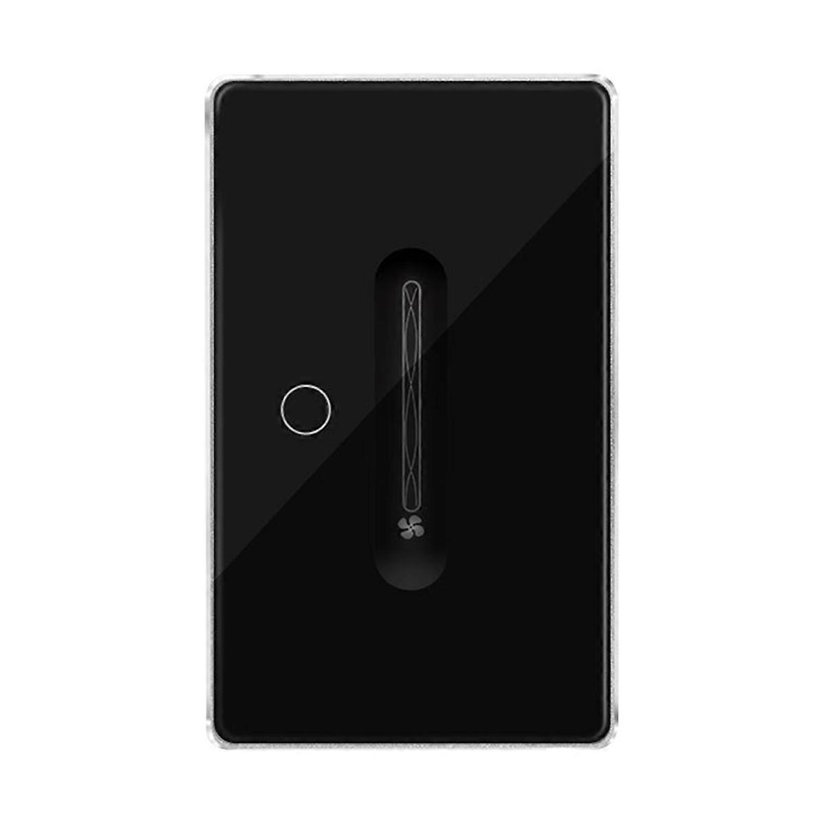 Zigbee Smart Fan Light US Switch 1 Gang Touch Control with Slider Control Fan Speed Neutral Required Work with Tuya APP