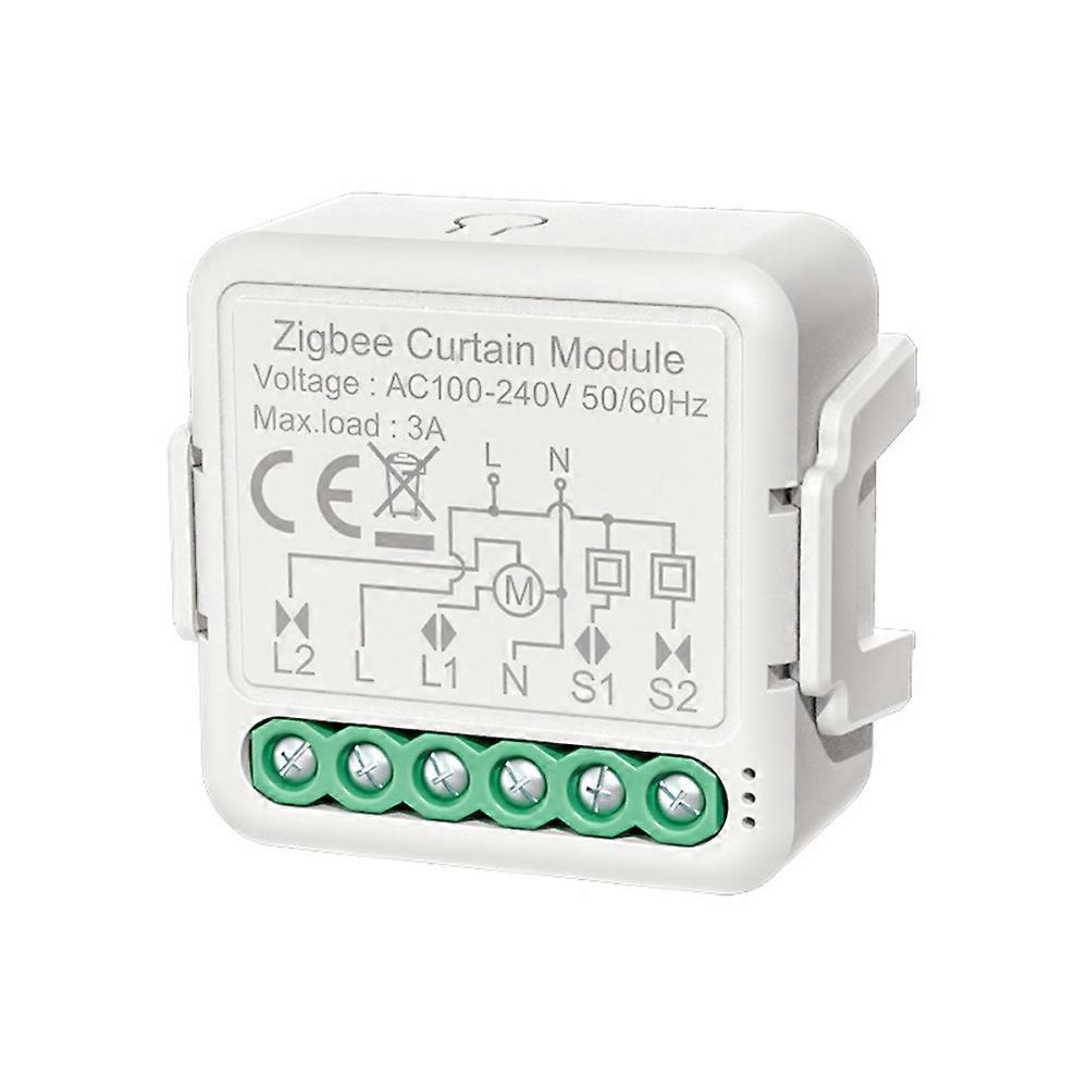 Tuya ZigBee Curtain Switch Module 46x46x18mm 100-240V AC 3A