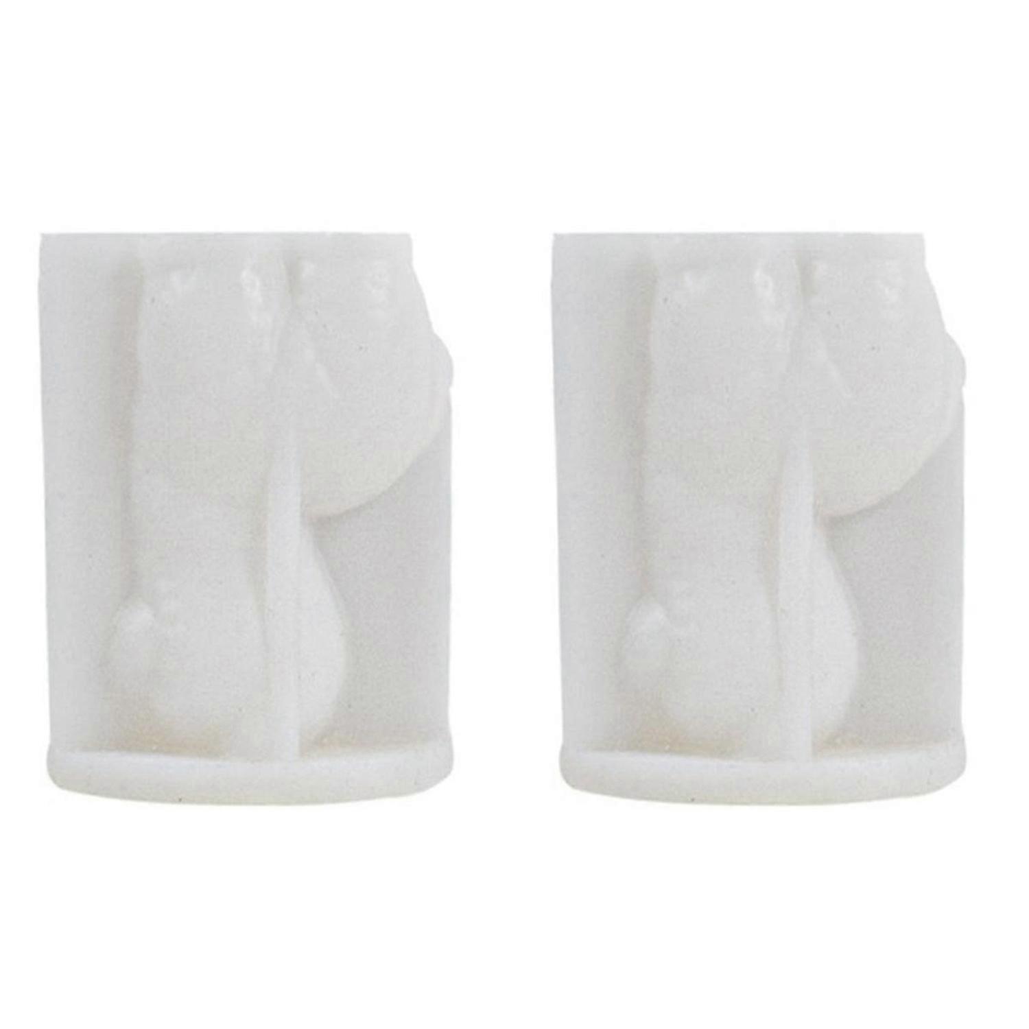 2PCS 3D Alpacas Silicone Candle Mold