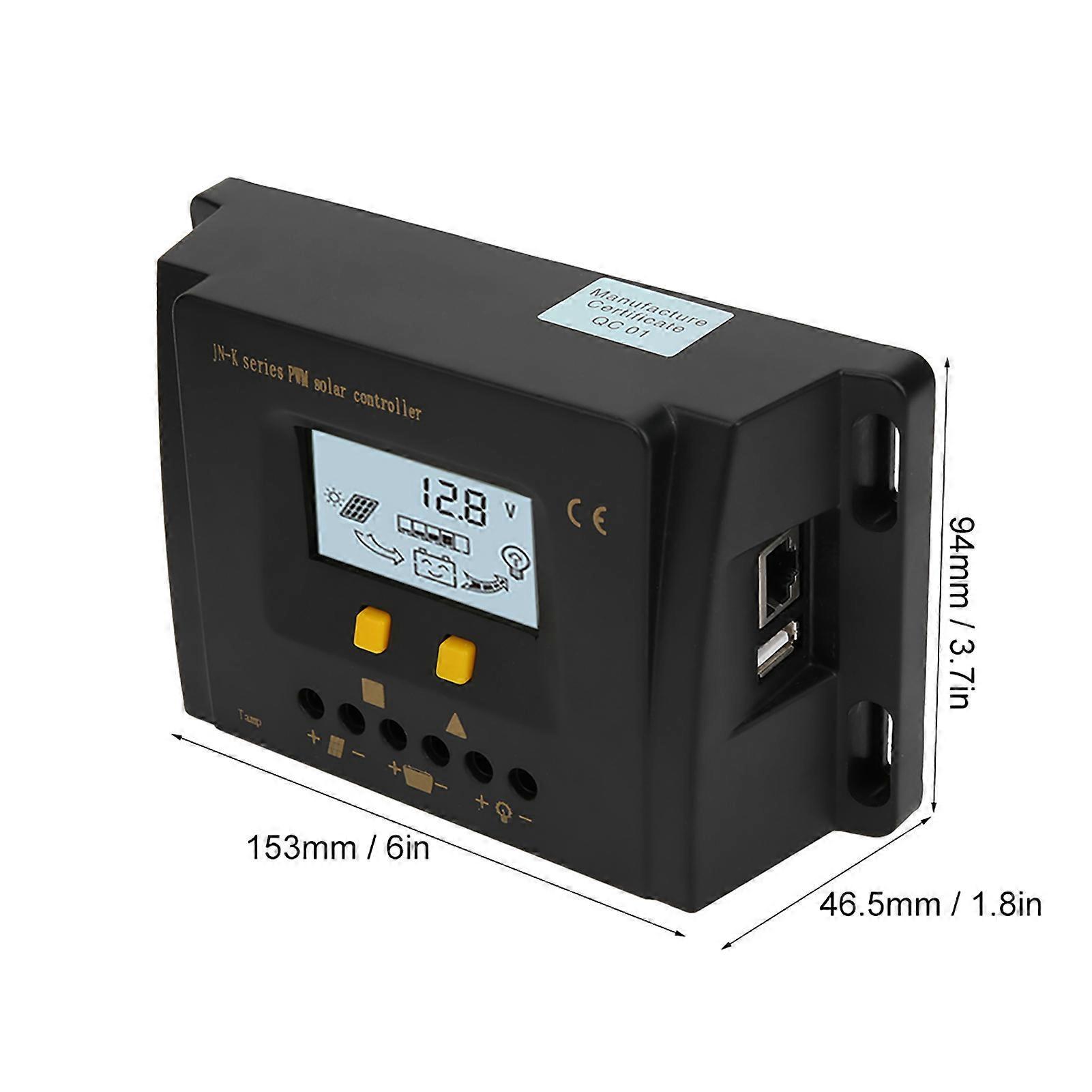 JNK 48V 20A PWM Solar Charge Controller, 207.5x129x69.5mm