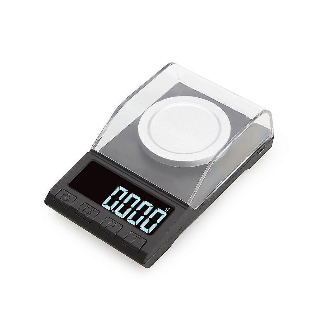 Portable Digital Scale Gold Jewelry Scale Powder Scale Mini Pocket Electronic Scale Professional Digital Milligram Scale High Precision 50g*0.001g DH-