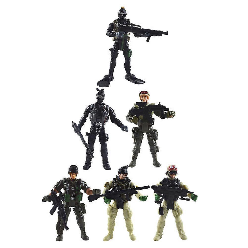 Figures Model for Kids 6Pcs Figures Model Toys for Kids Parties Plastic Assorted Color Cosplay Game