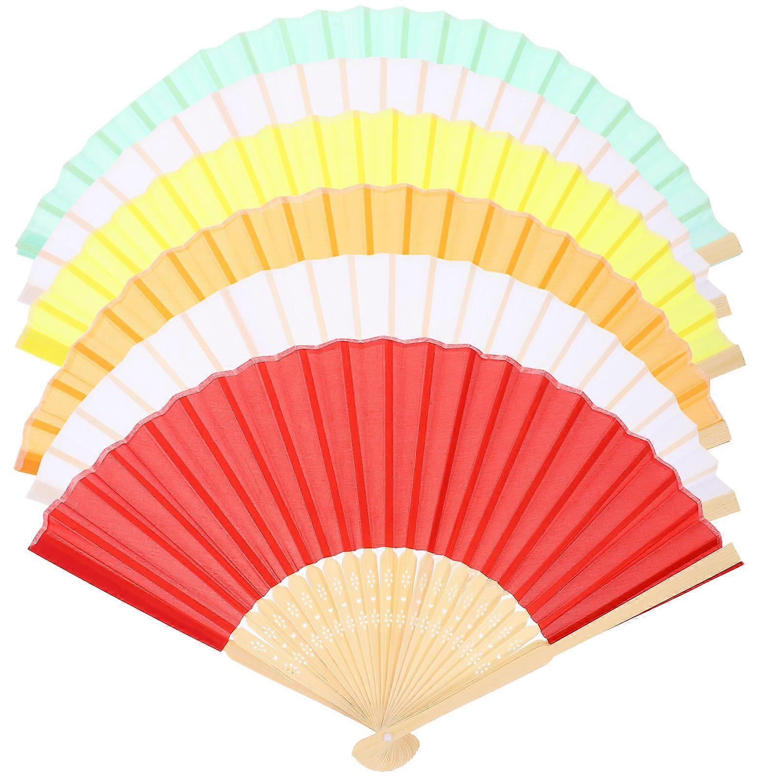 Chinese Folding Fans Hand Held Fan for Dancing 30Pcs Set