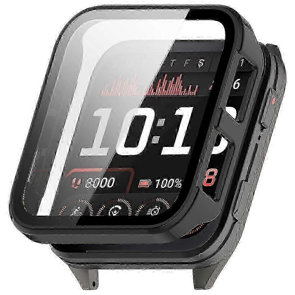 PC Frame Case with Tempered Glass Screen Protector for Venu X1 Smartwatch - Protective Cover Accessory Compatibility