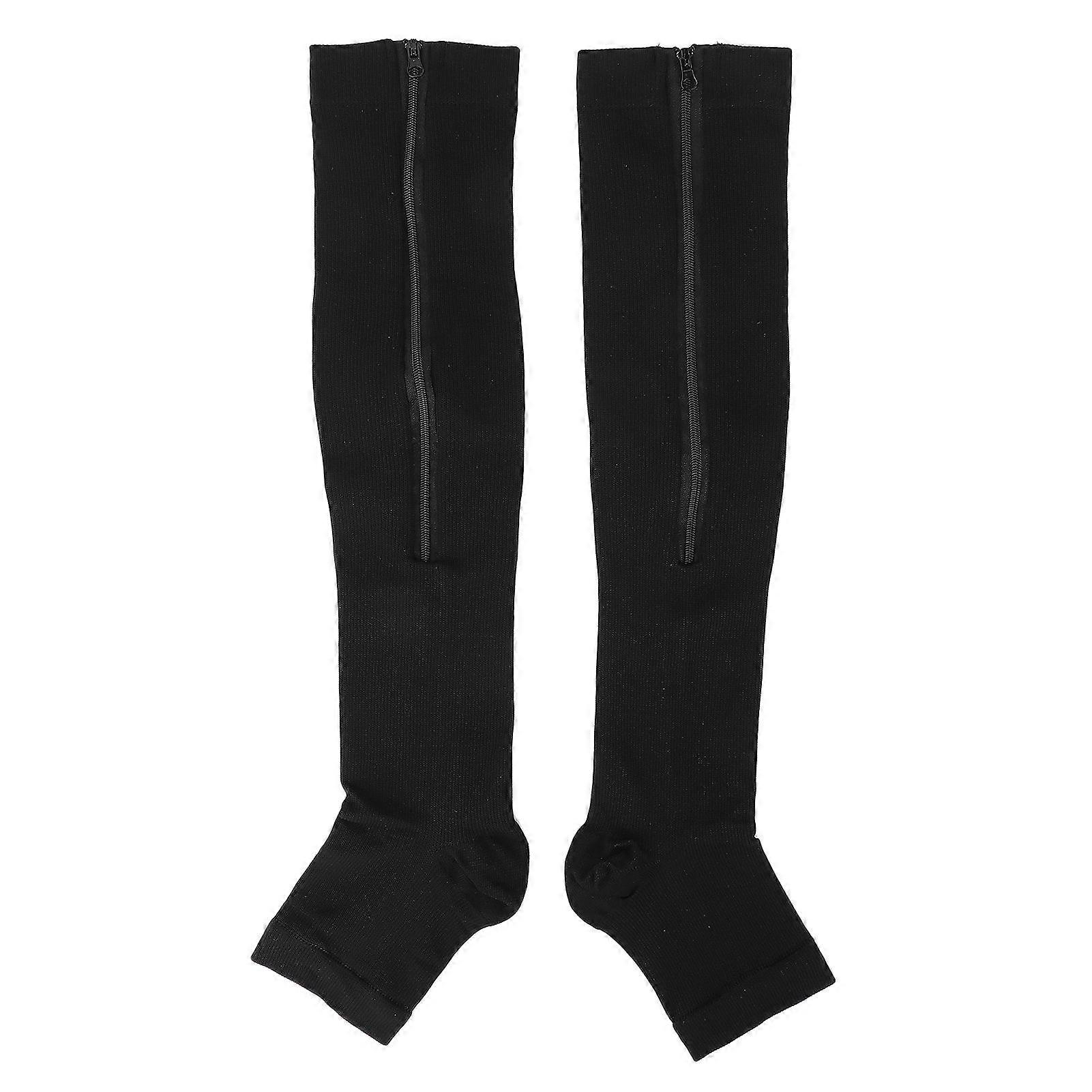 Sports Compression Socks Breathable Circulation Support Socks for Athletic RunningL/XL