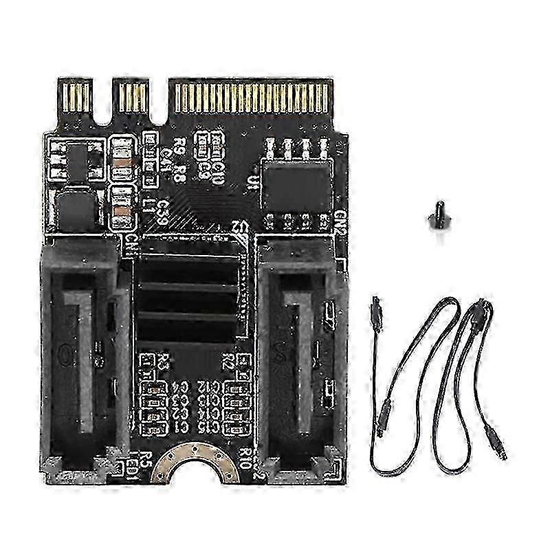 M2 to SATA3.0 Expansion Card KEY A + E WIFI M.2 to SATA Hard Disk Adapter Card Without Driver Installation JMB582 Chip