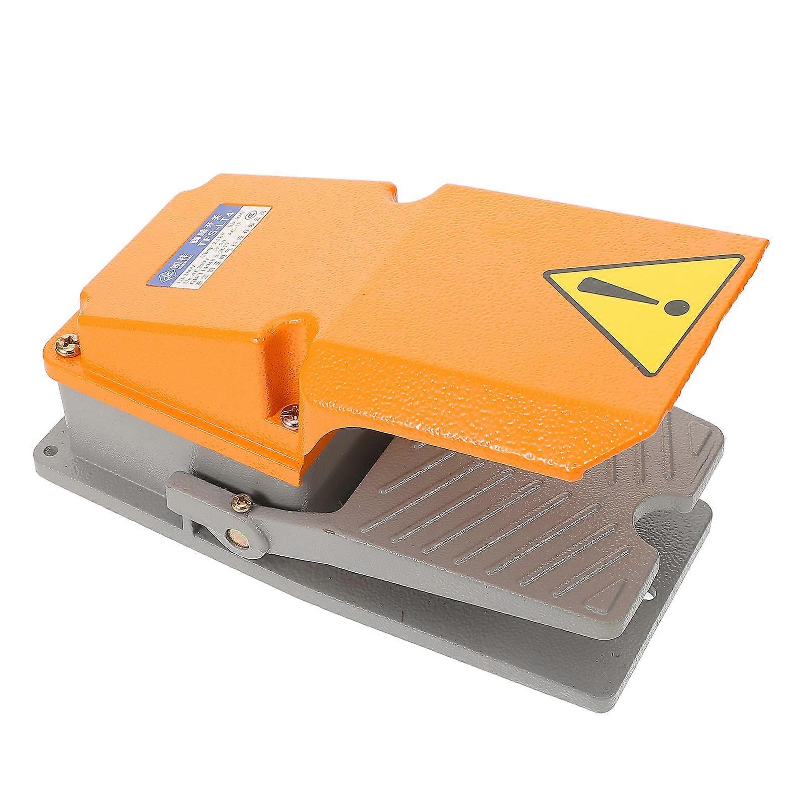 Foot Switch Machine Control Switch for Power Tools Heavy Duty Orange
