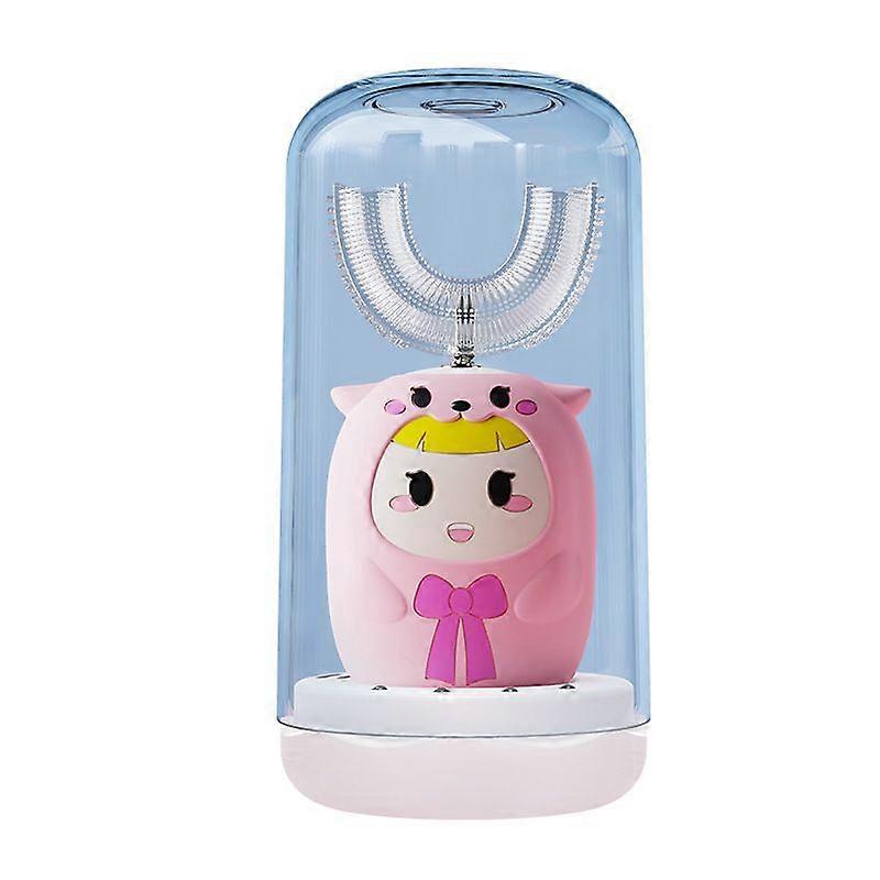 子供用U字型歯ブラシ2〜12歳の子供向けの充電式口装電動歯ブラシ