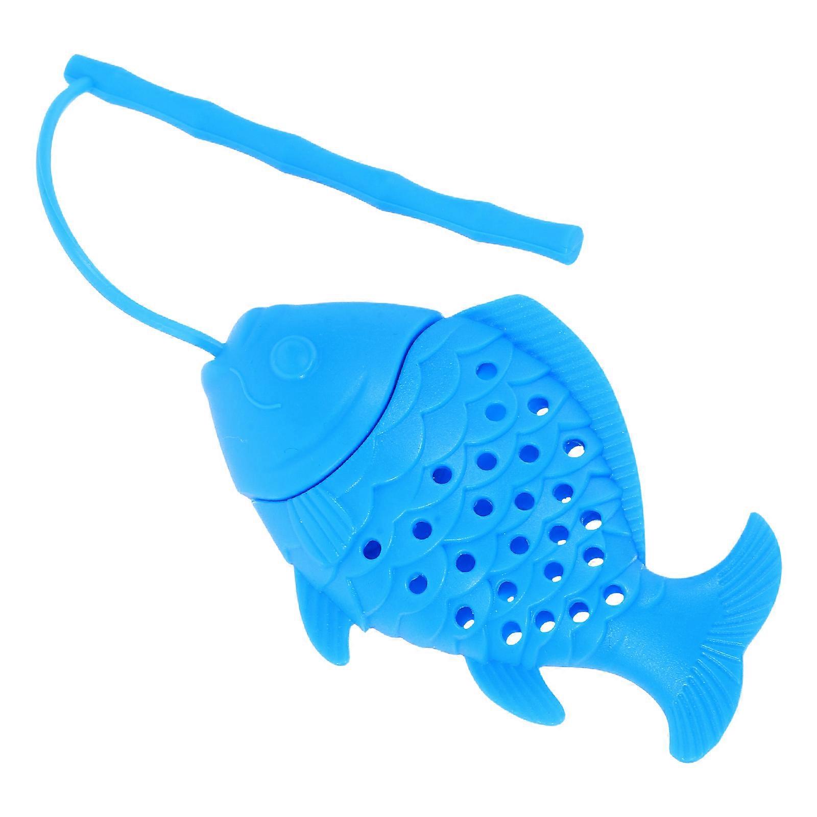 Tea Filter Strainer Silicone Fish Tea Infuser for One Piece Brewing