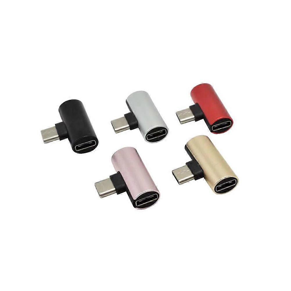 Type-C Earphone Adapter for Audio Connection 2Pcs Red Stereo Converter