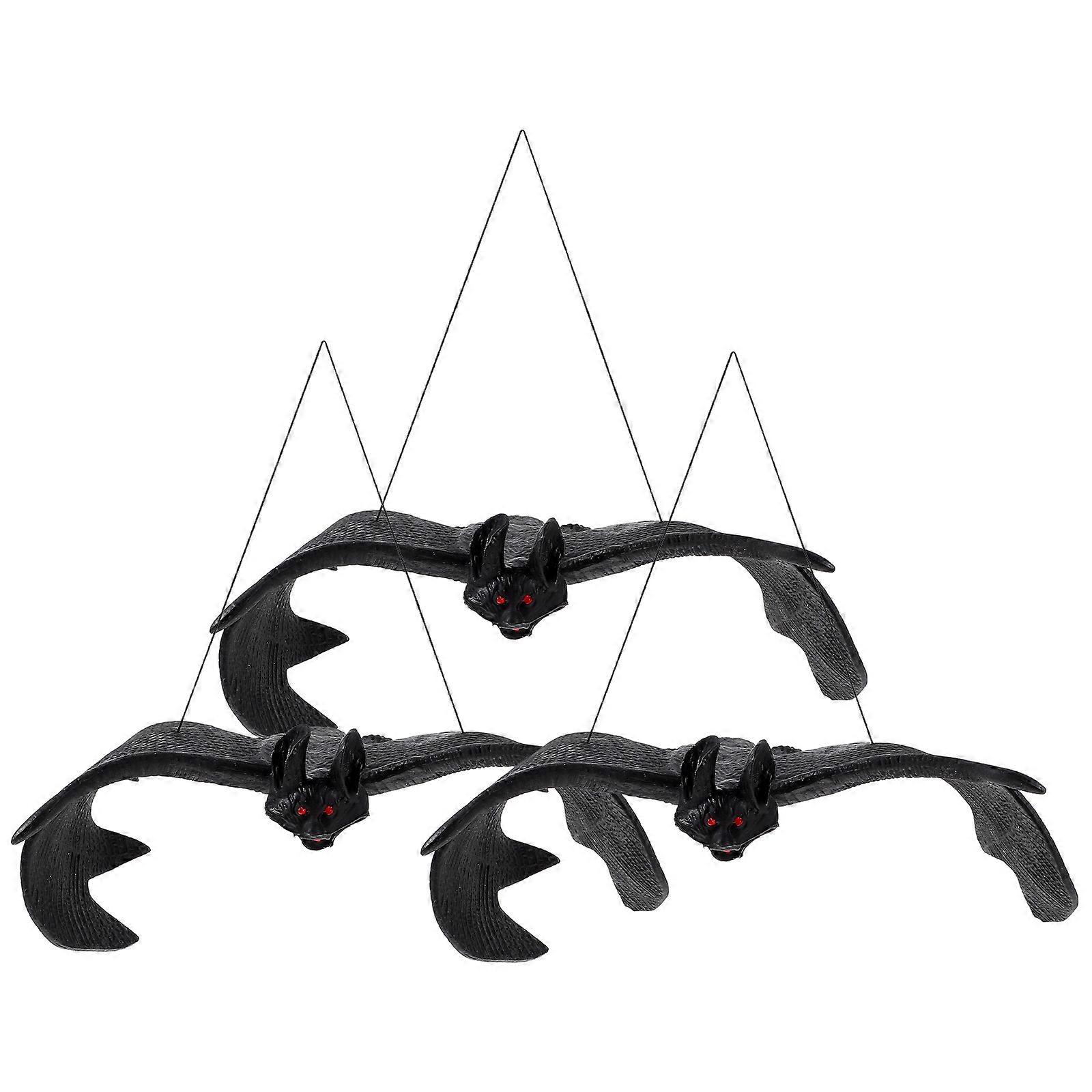 Pendentif chauve-souris pour Halloween arbre suspendu décor 9Pcs décorations en caoutchouc