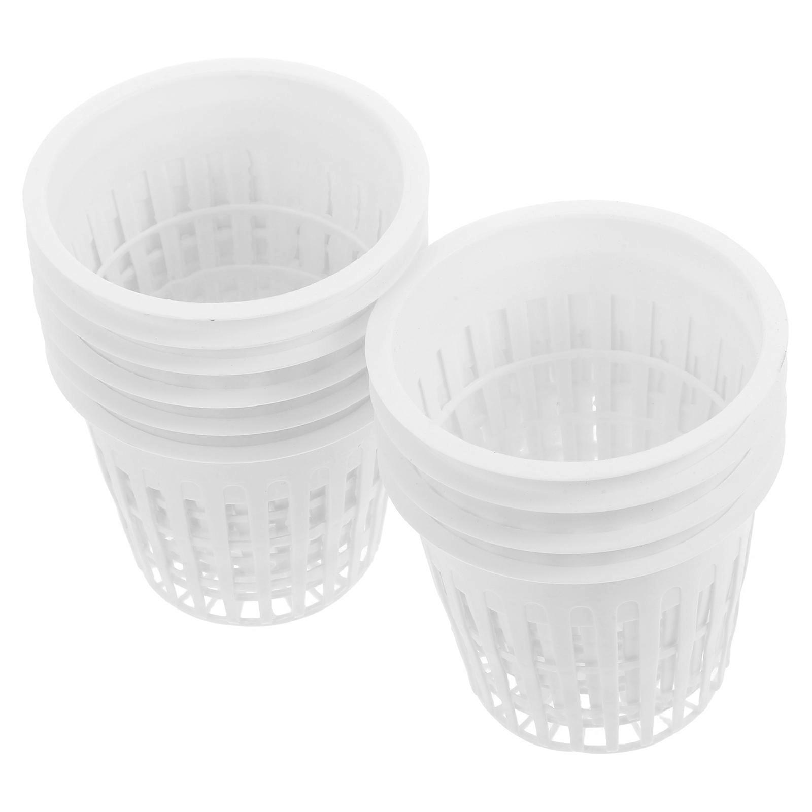Mesh Net Planter Plastic Pots for Plants with Hydroponic Function 30Pcs