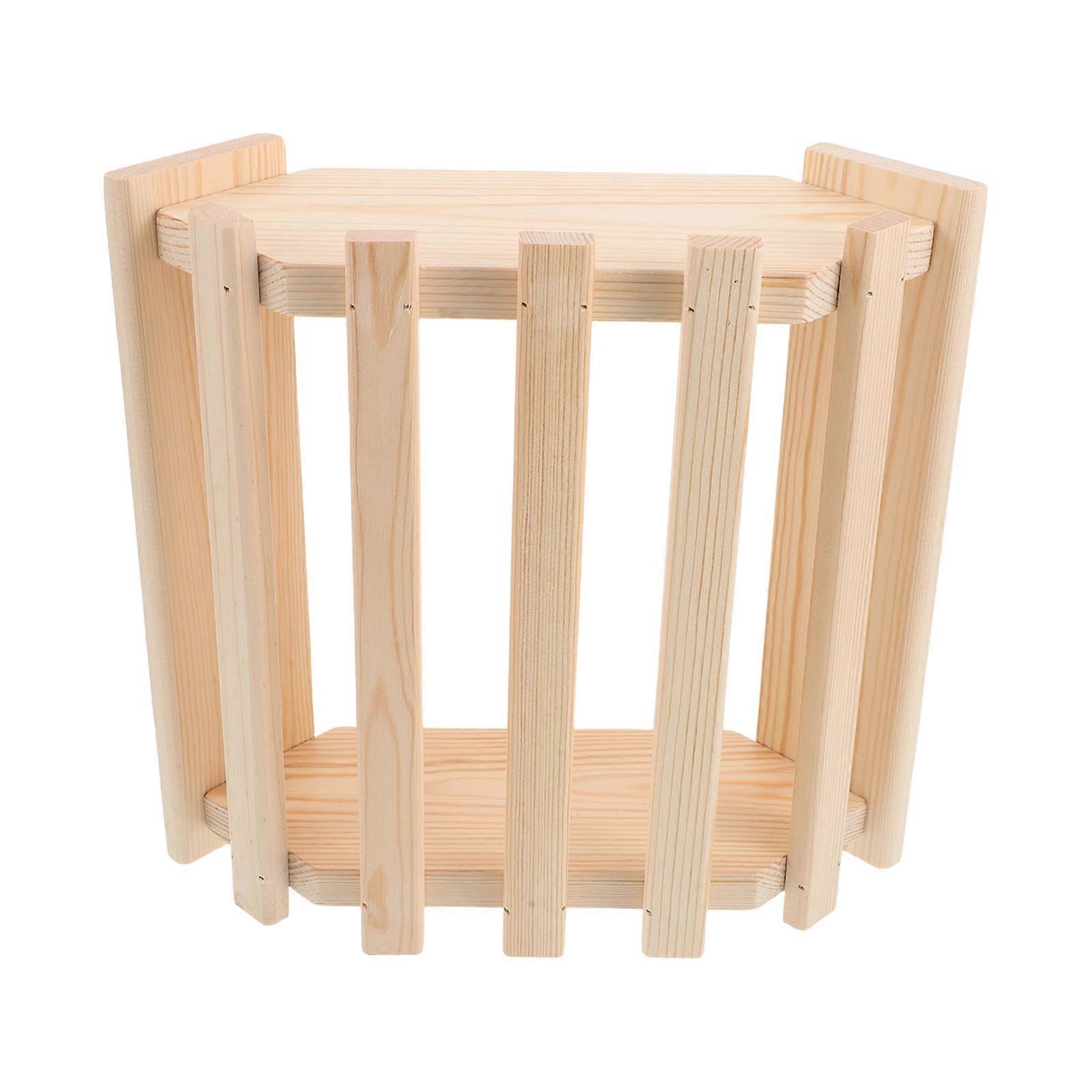 Steam Room Lamp Shade Wooden Light Cover 1Set Round Light Brown Protects Lamp
