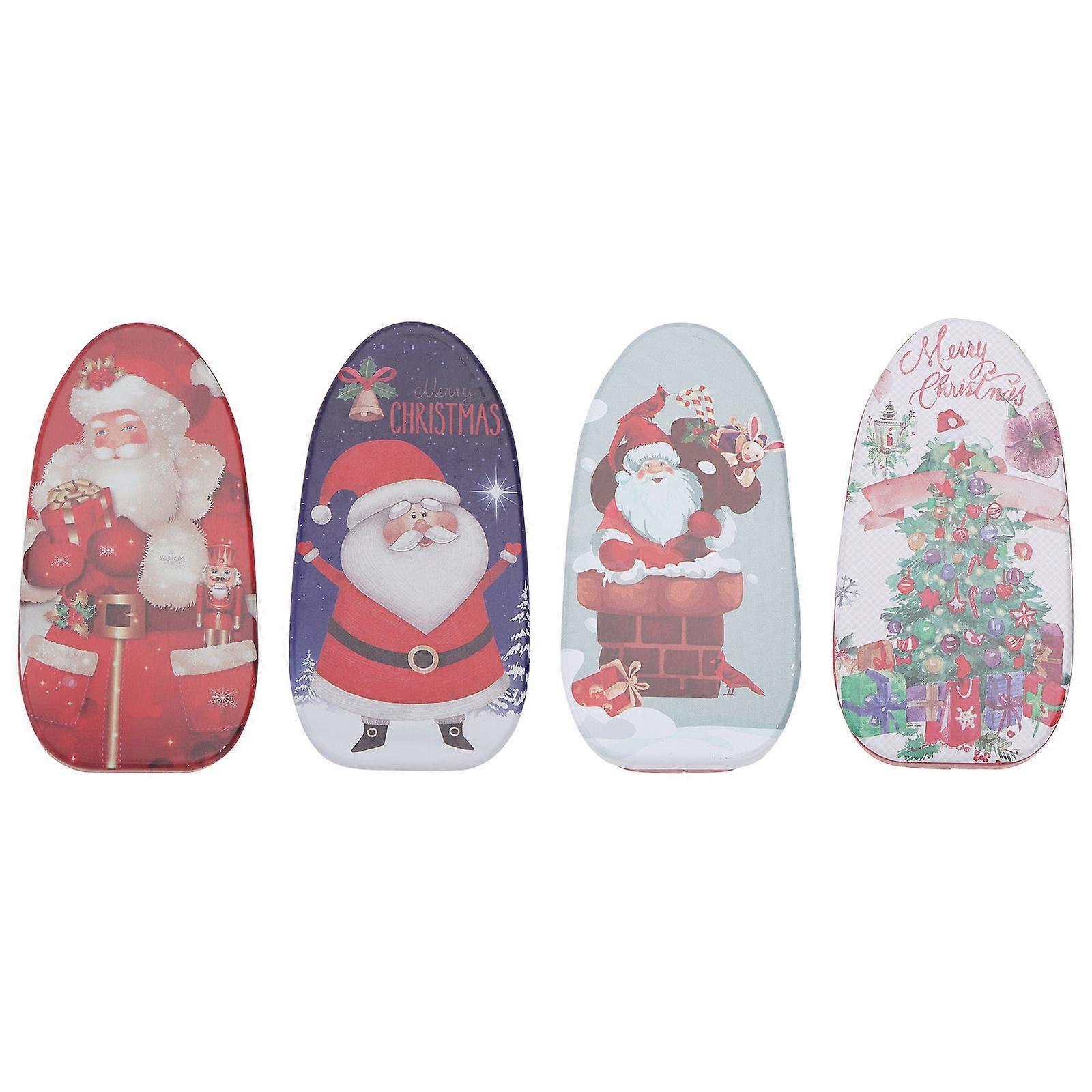Wedding Gift Boxes Christmas Rectangular Tinplate Candy Boxes for Storage 8Pcs
