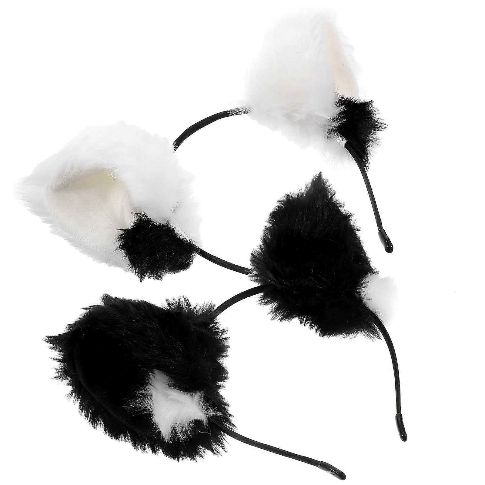 Cat Ears Headpiece for Festive Occasions 6Pcs Assorted Color Headband