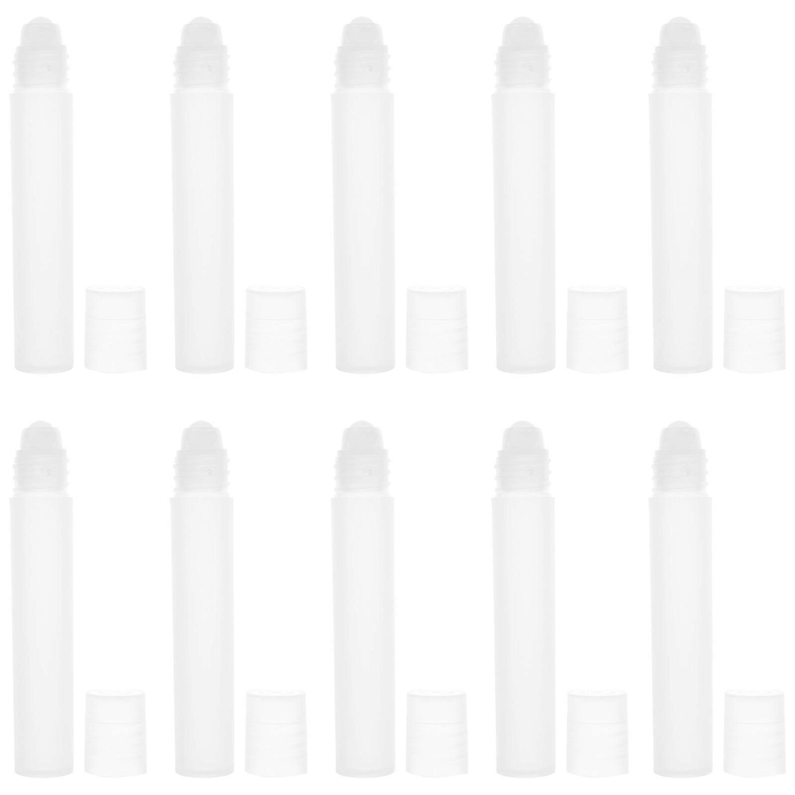 Refillable Oil Bottles Essential Oil Roller for Storage 20Pcs Transparent