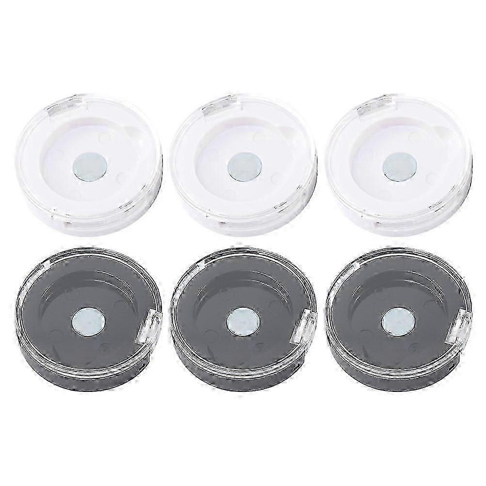 6pcs Single Color Eyeshadow Case Empty Box Eyeshadow Sub Packaging Container