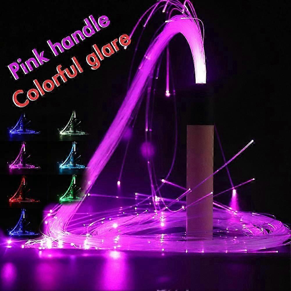 Liquidation ! Fouet à fibre optique LED RVB pivotant à 360°, jouet lumineux et dansant Rave GX X6Q4