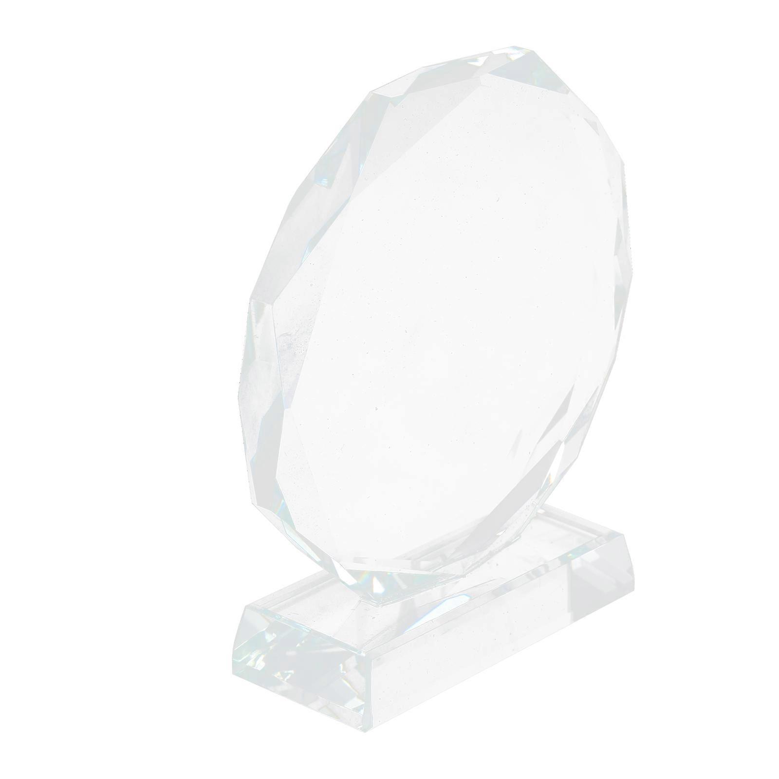 Decorative Crystal Trophy for Decoration 4Pcs Transparent Award Trophy Set
