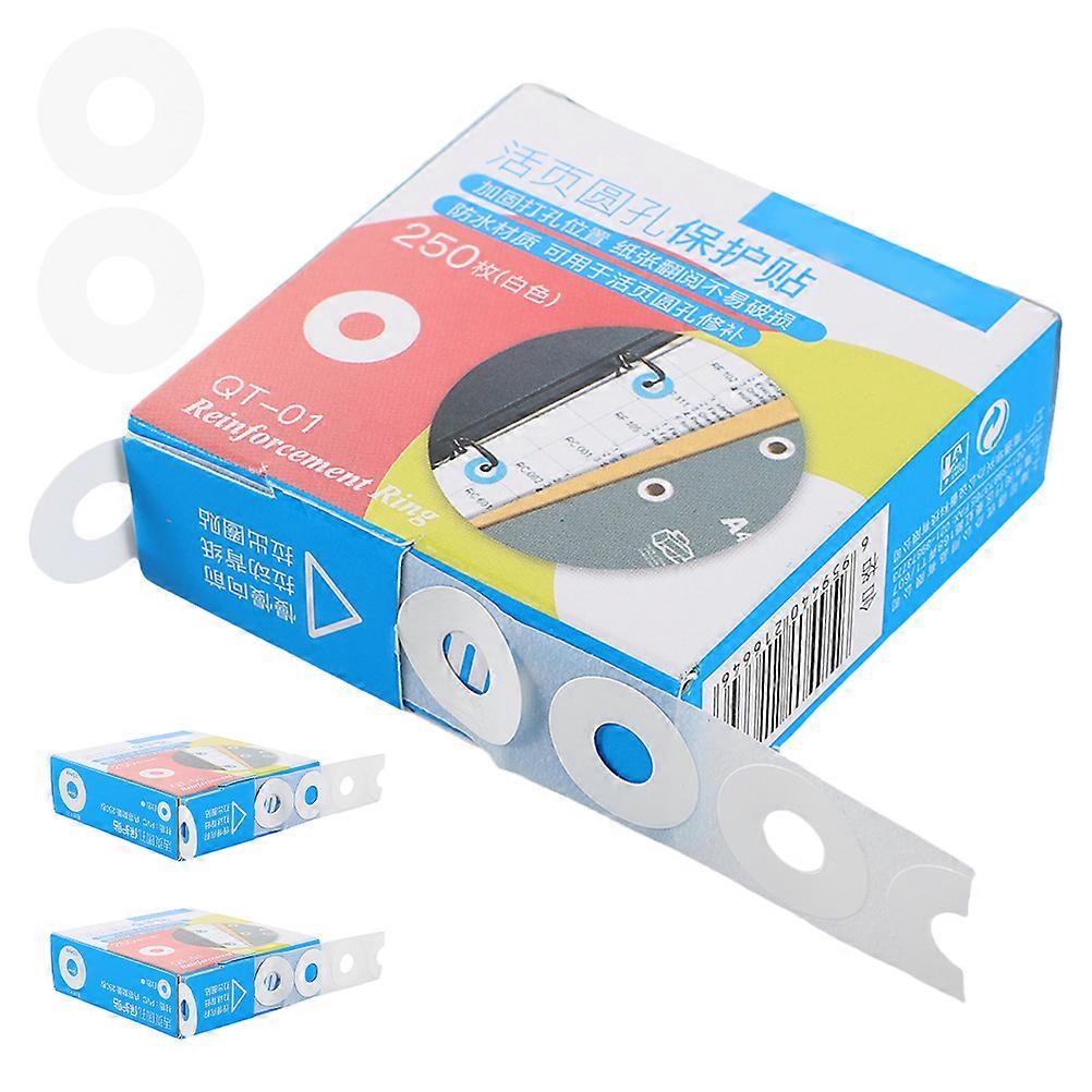 Reinforcement Stickers 3750 Pcs Circular Self-Adhesive Hole Protectors For Binders Notebooks School Office Use Document Protection