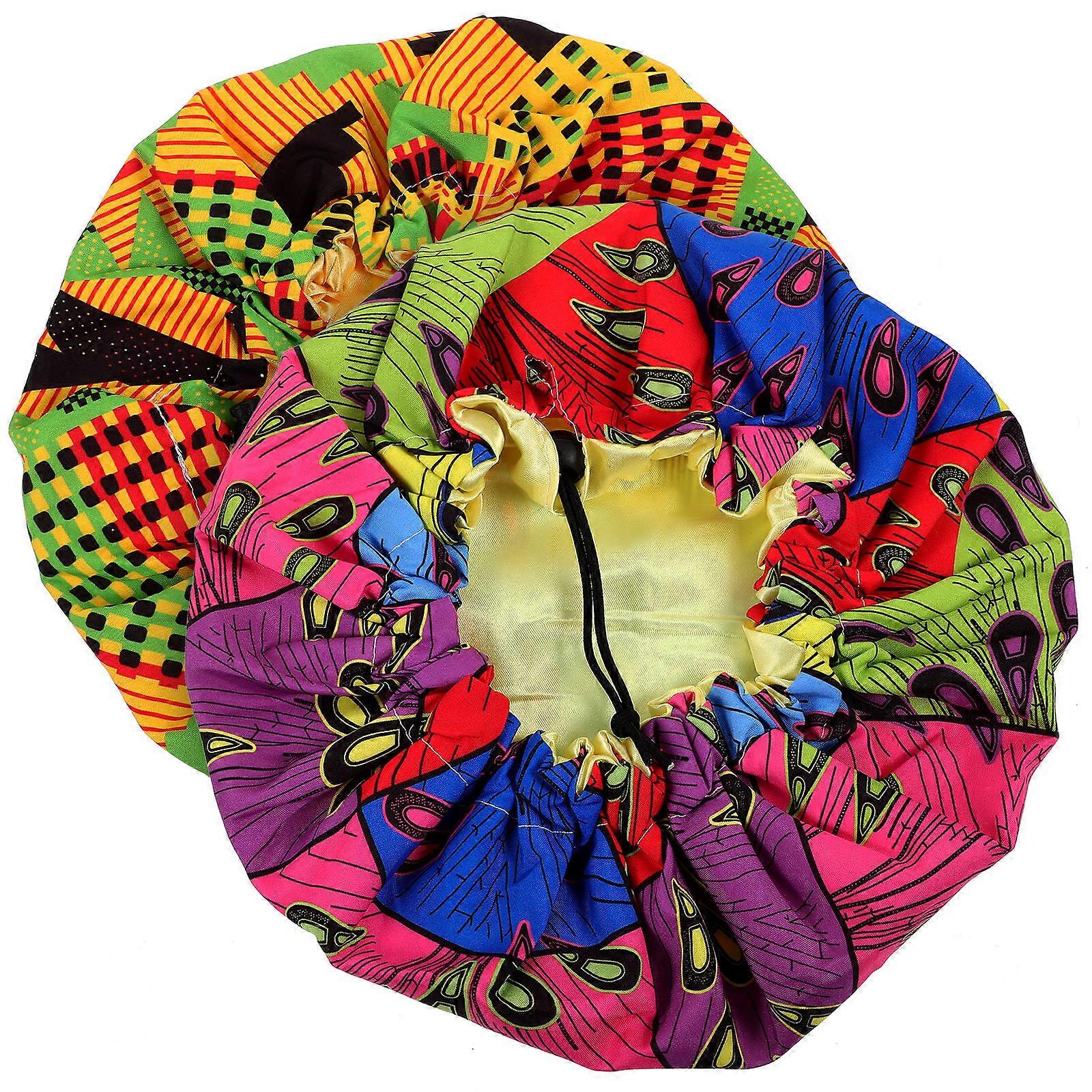 Kids Printed Sleeping Caps for Sleeping Wearing 6Pcs Adjustable Night Accessories