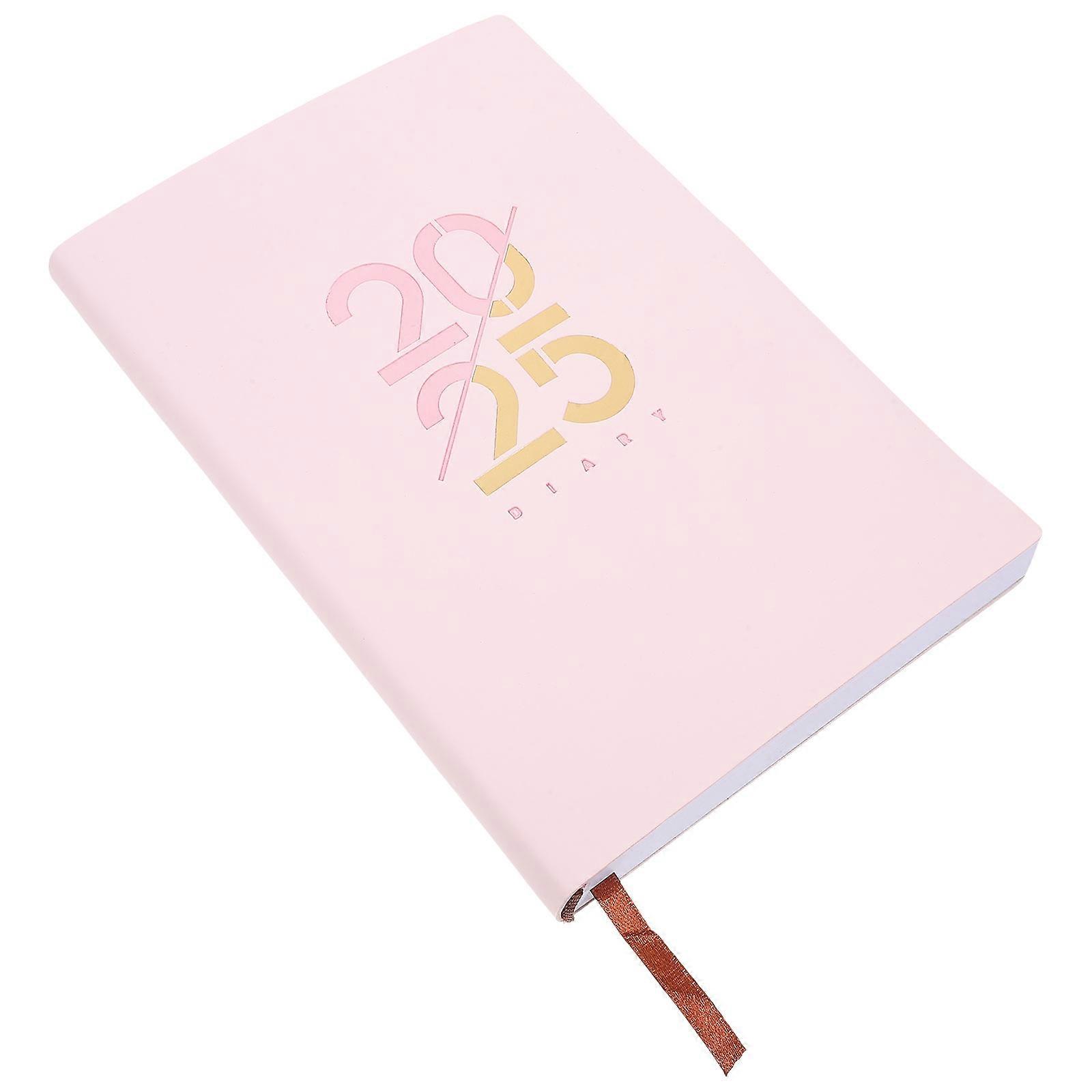 Convenient Daily Planner for Writing 2Pcs Pink Monthly Planner