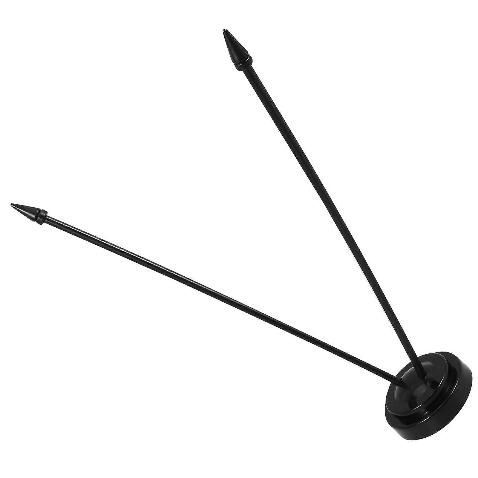 Black Mini Flag Holder for Office Use with 5Pcs Plastic Flag Stands