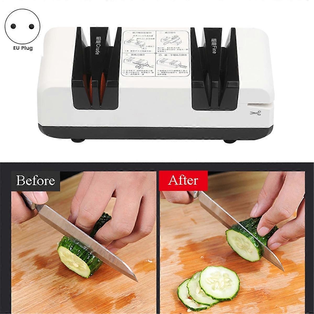 Electric Knife Sharpener Automatic Cut Sharpeners Crude EU Plug