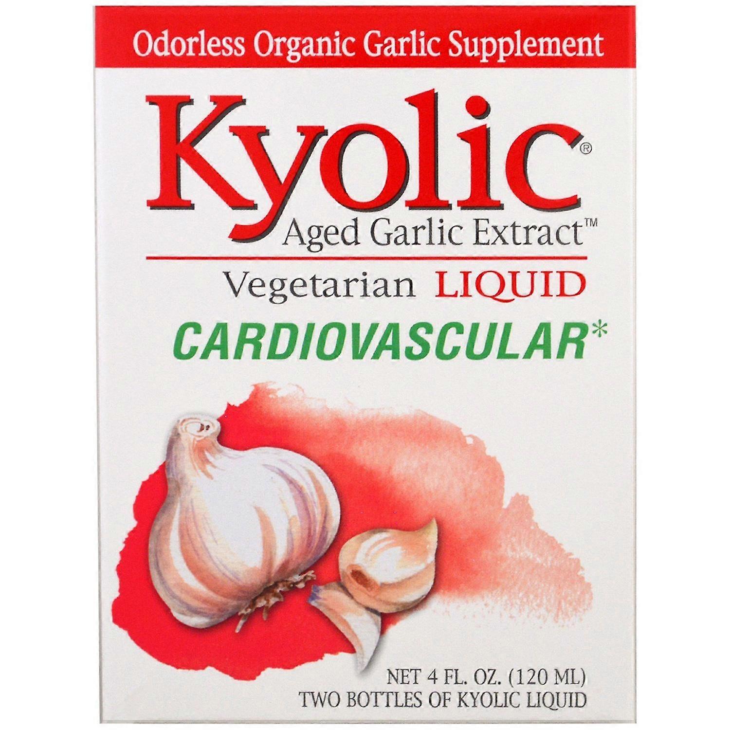 Kyolic, Aged Garlic Extract, Cardiovascular, Liquid, 2 bottles, 2 fl oz (60 ml)
