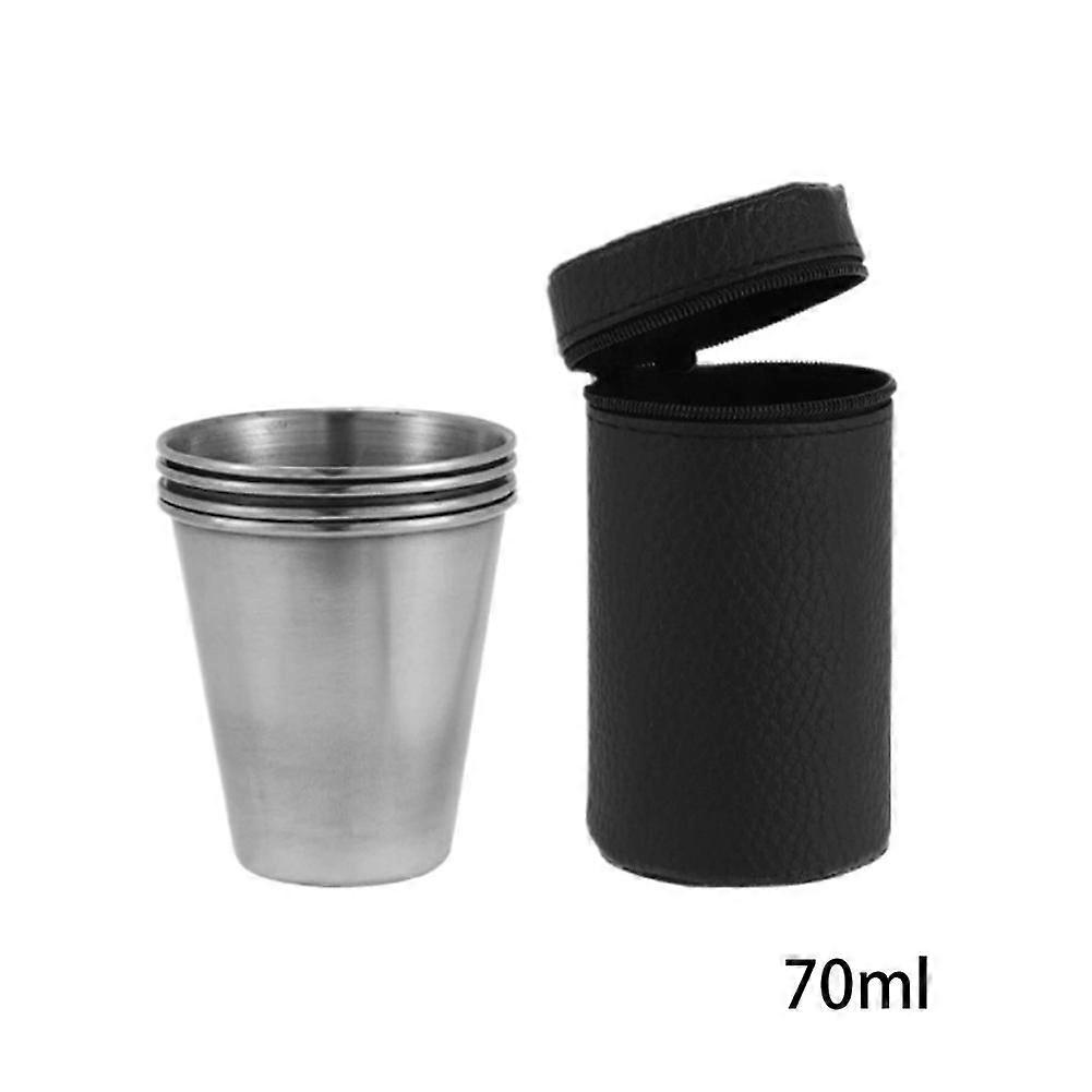 Stainless Steel Whiskey Flask Set 3 Sizes Portable Travel Flask With Storage Box For Outdoor Camping Wine Liquor