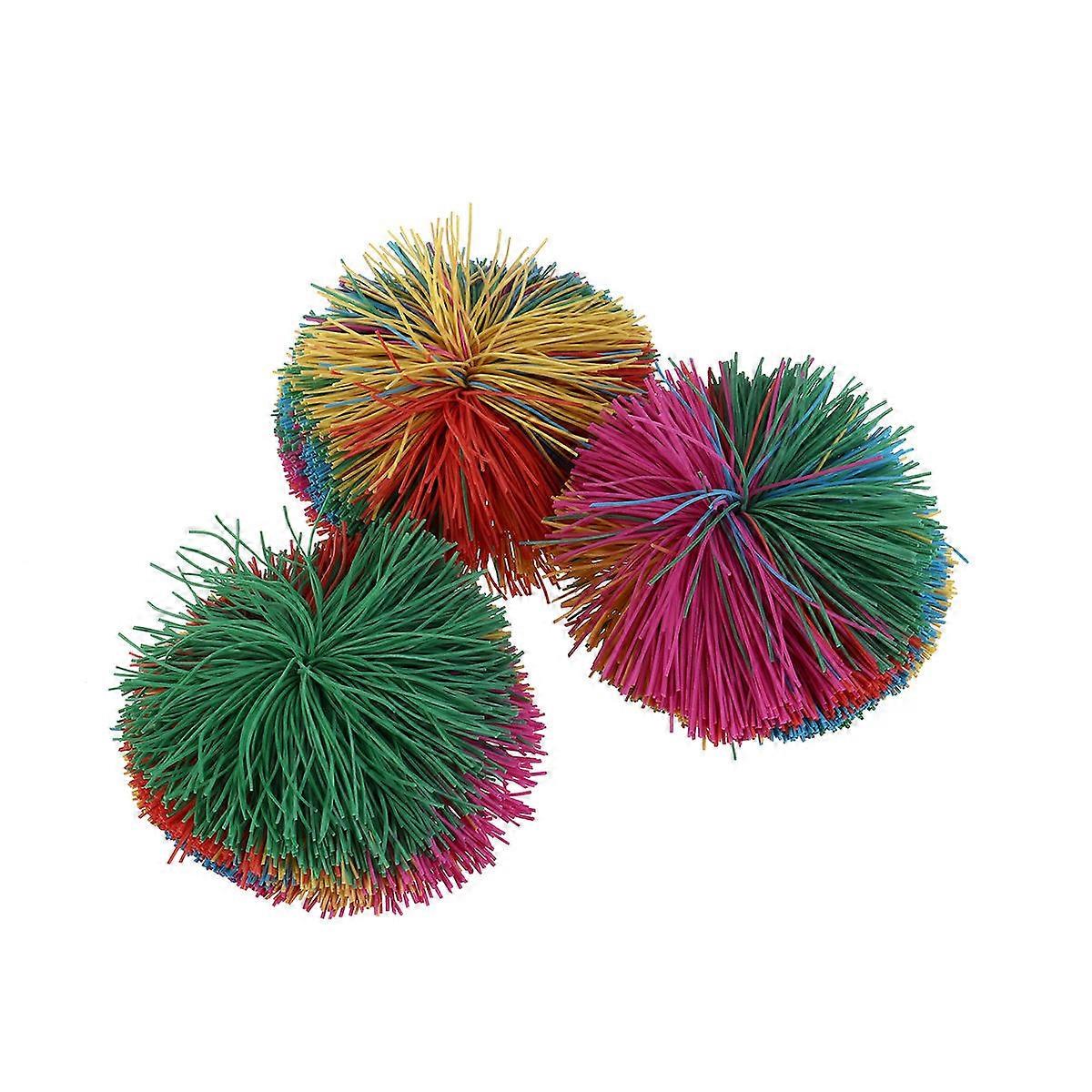 Stringy Balls Colorful Fidget Stress Toys for Kids 3Pcs Pack