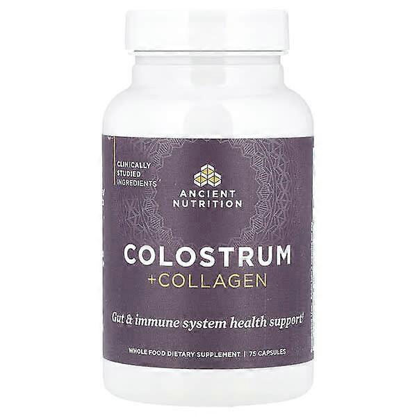 Ancient Nutrition, Colostrum + Collagen, 75 Capsules
