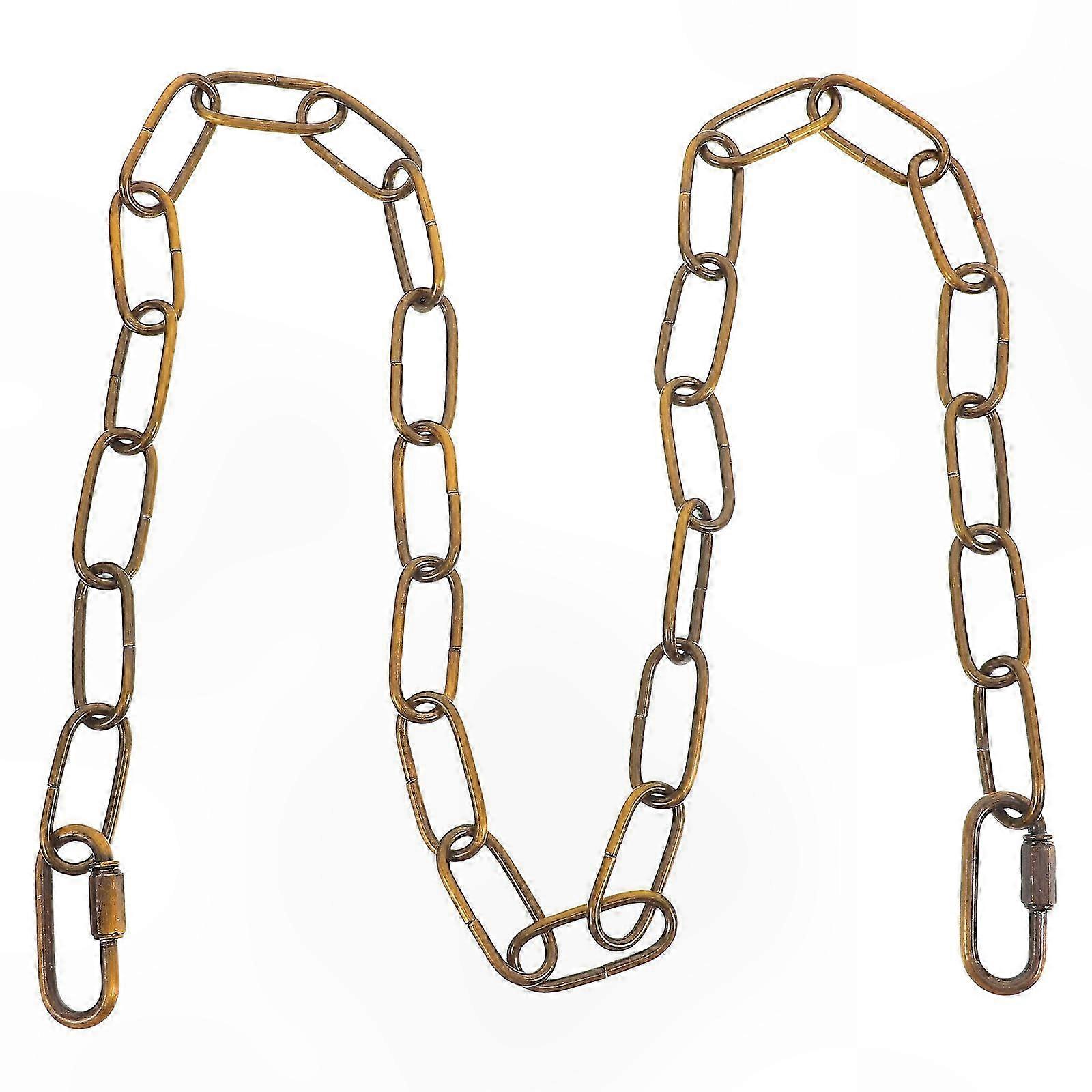 Golden Iron Chandelier Hanging Lamp Chain 99x2x0.6cm Elegant Design Lighting Accessory