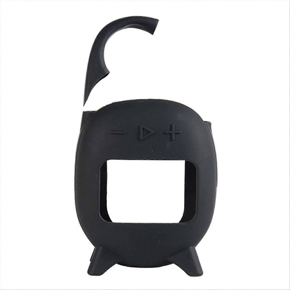 Silicone Case Cover for JBL Clip 5 Bluetooth-Compatible Speaker Full Cover Dustproof Thickened Protective Sleeve Black
