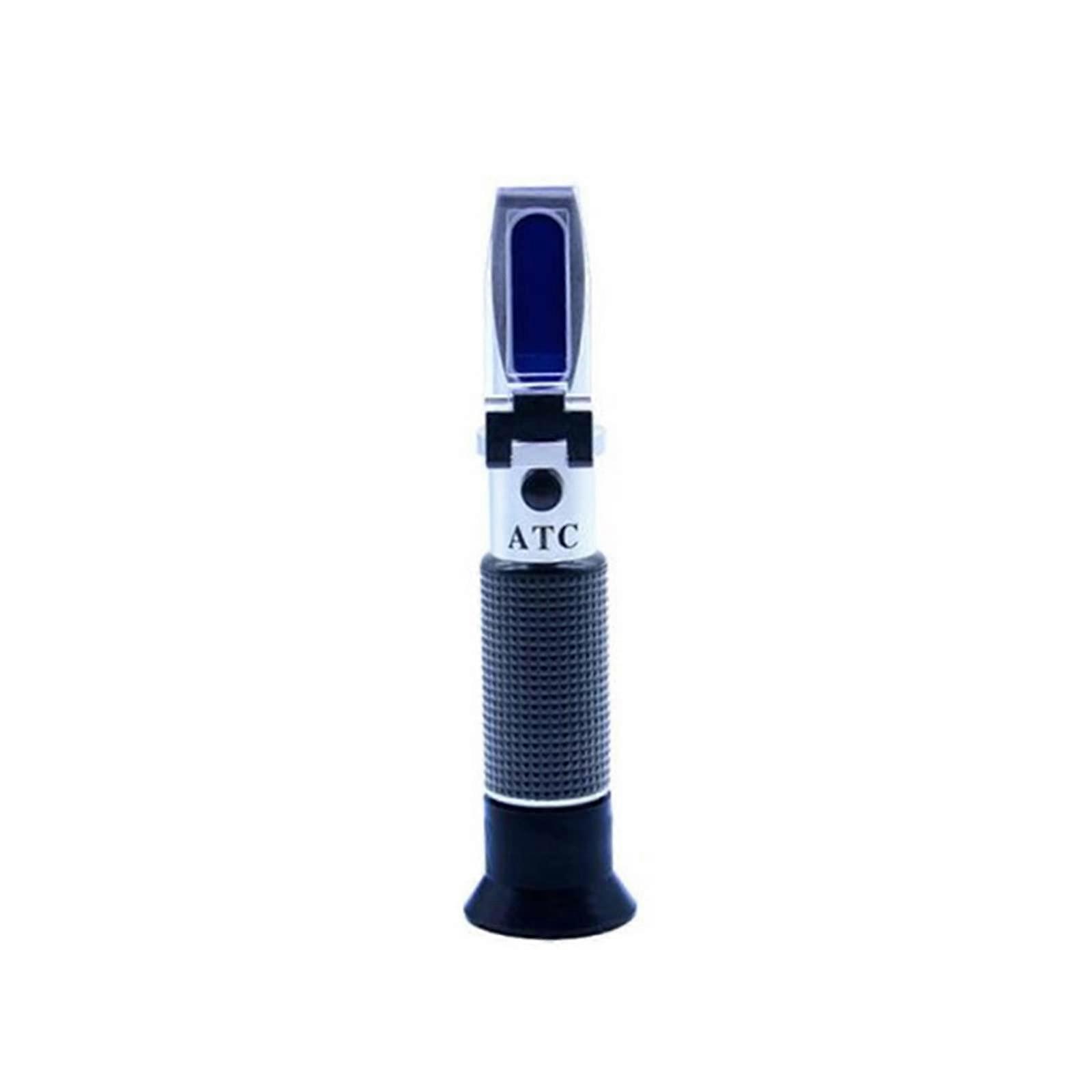 Refractometer 028% Salinity & 032% Brix Dual Scale, 2In1 Brix & Salt Refractometer With ATC