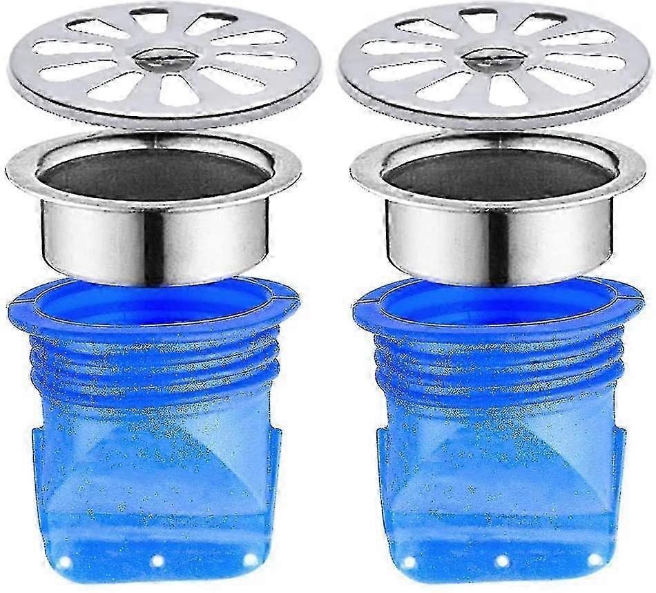 25-26 Adjustable Backflow Prevention, 2 Pack Silicone Floor Drain, Single Way Valve