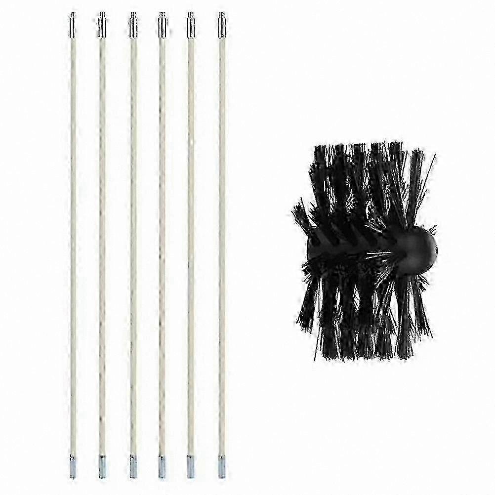 Duct Cleaning Kit with Brush and Rods for Efficient Chimney Maintenance