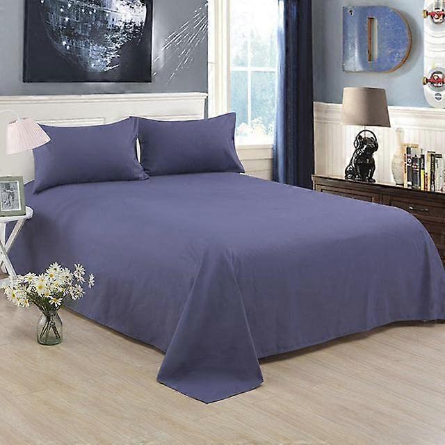 Bedding Sheet Queen Size Flat Sheet Solid Color Mattress Protector Compatible Home Textile