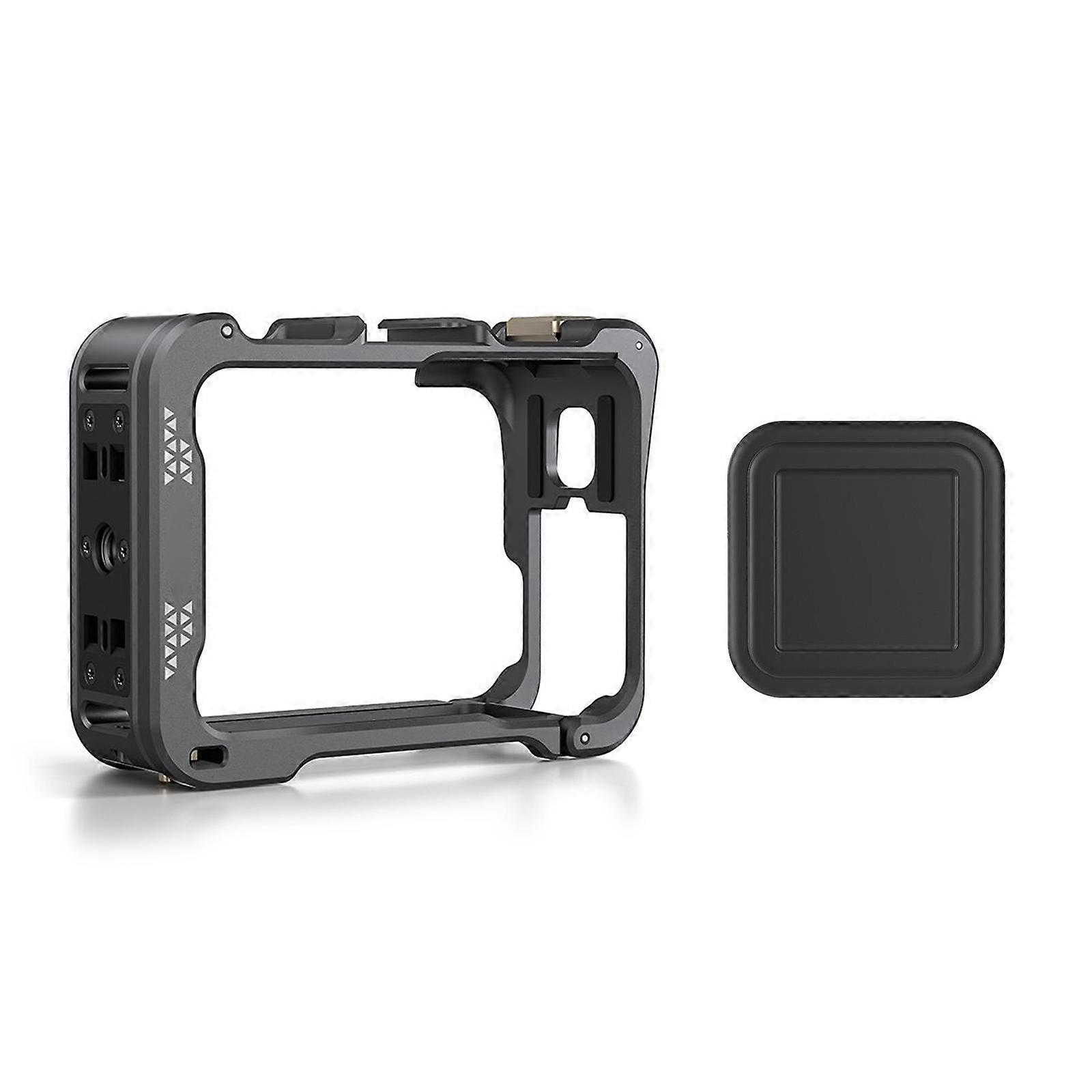Protective Border Housing Case Frame Cage with Len Cap Protector for Ace Pro Action Camera Mount Adapter Multicolor