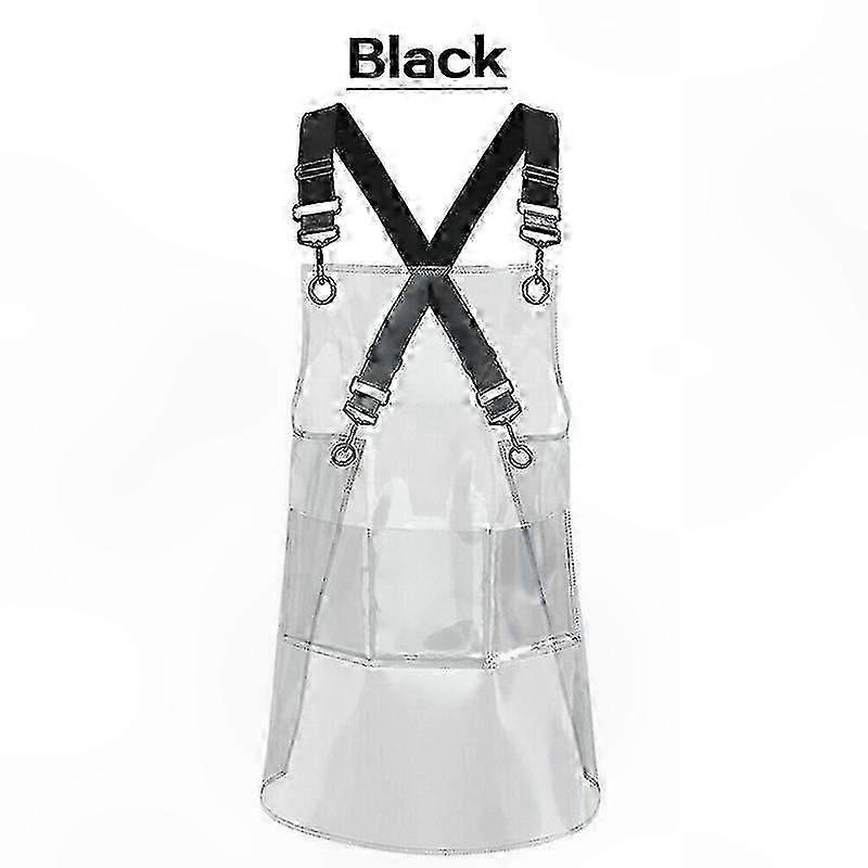 Clear Protective Apron for Stylists and Chefs Waterproof and Oil-Resistant Design