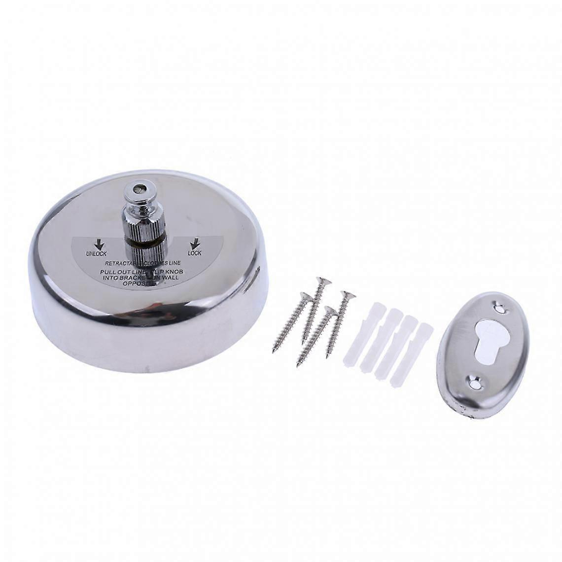 Stainless Steel Retractable Clothesline Drying Line 9.2ft Round