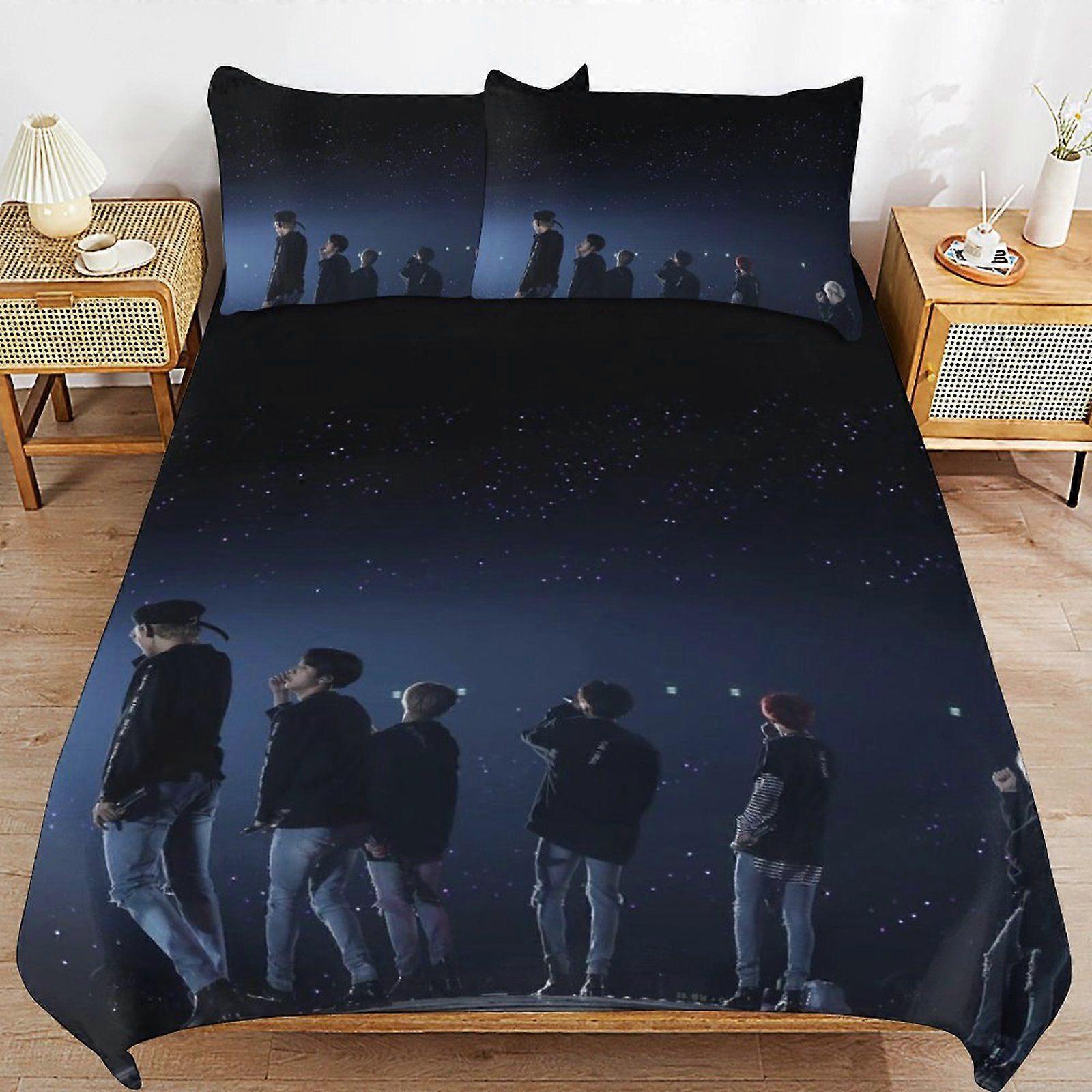 j309 BTS Warm Sleep Support Easy Handling Soft Build Hotel Grade Structure Duvet Cover Sets Routine k309